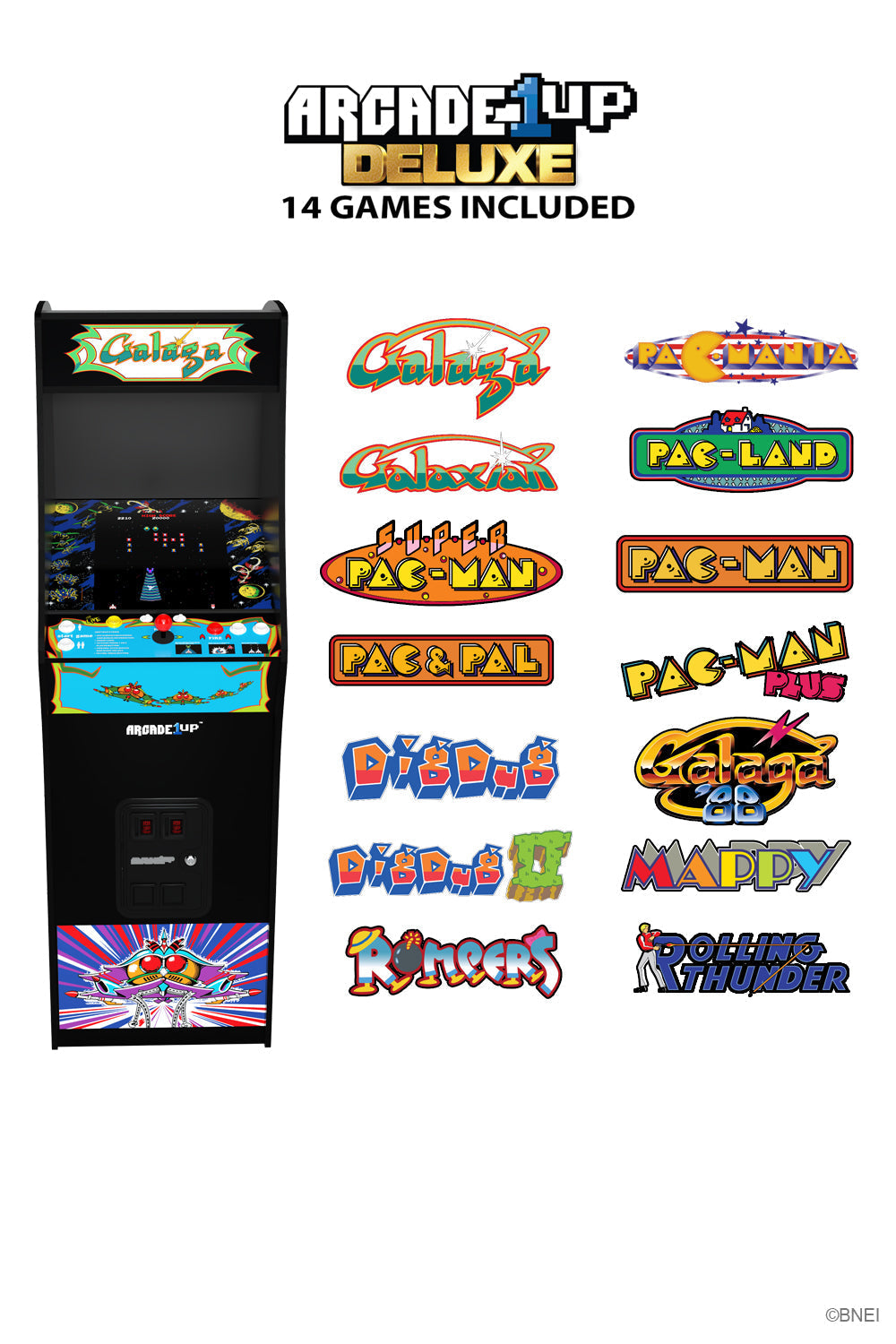 GALAGA Deluxe Arcade Machine
