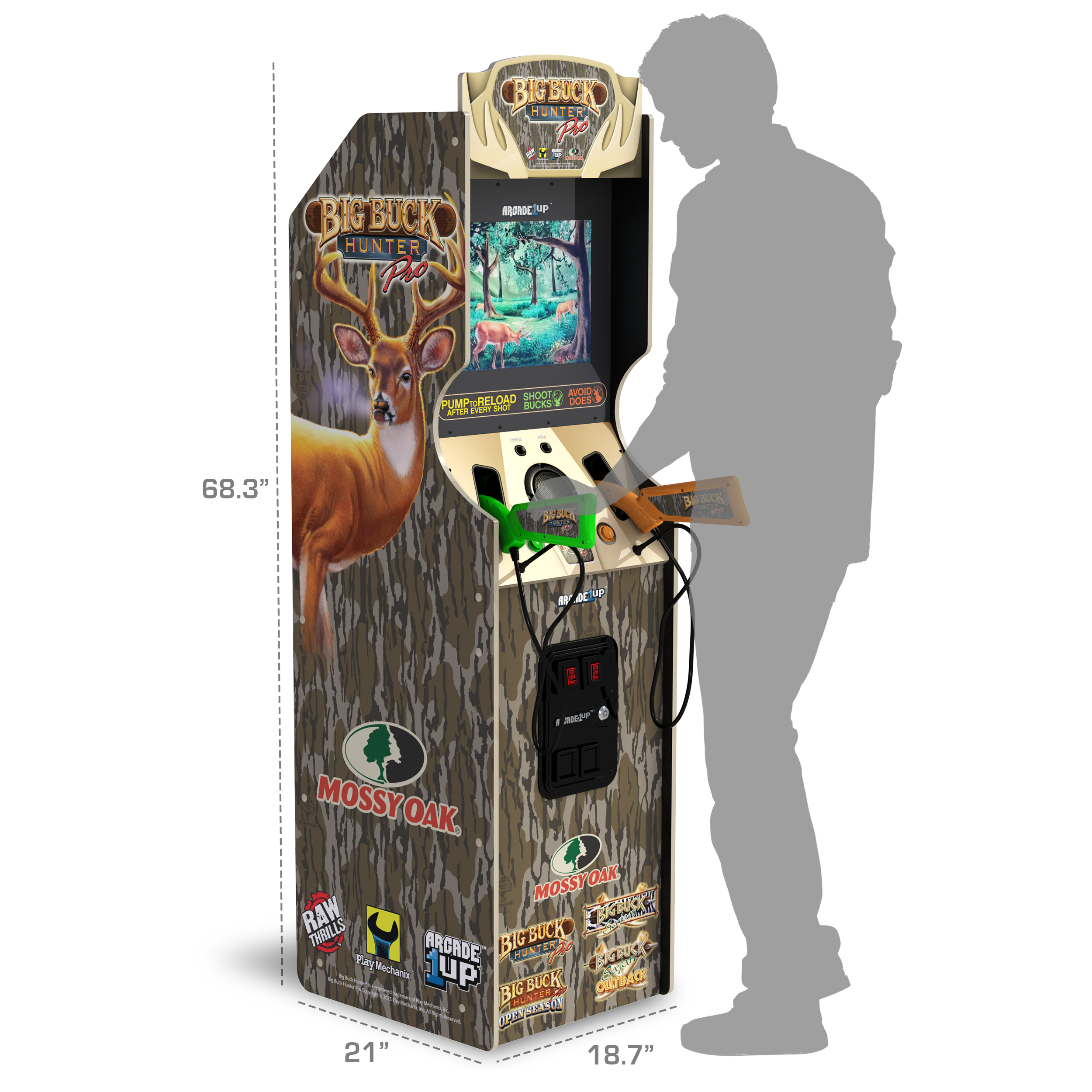 Big Buck Hunter Mossy Oak Deluxe Arcade Machine